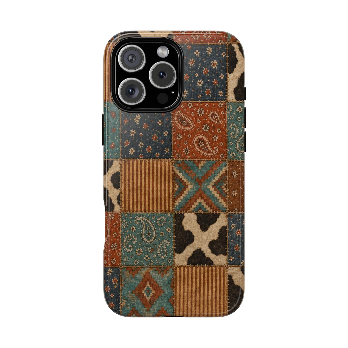 Turquoise Patchwork Tough Case
