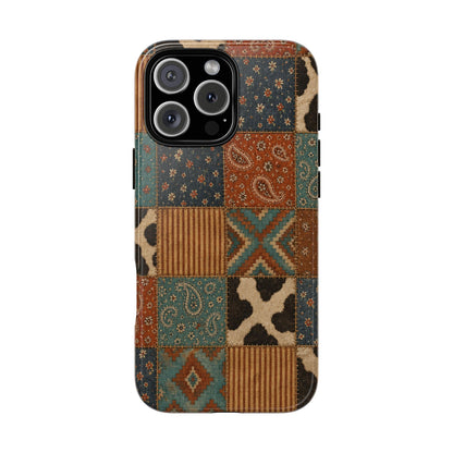 Turquoise Patchwork Tough Case