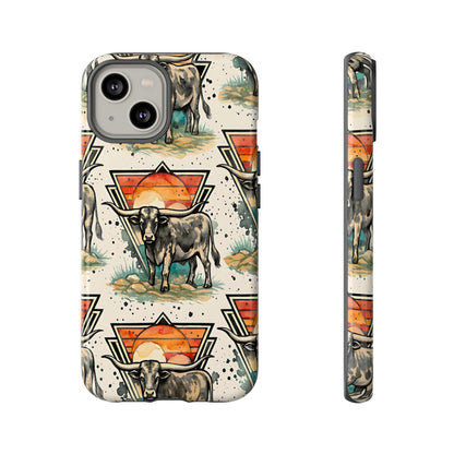Retro Longhorn Tough Case