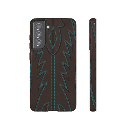Boot Closeup Brown Turquoise Tough Case
