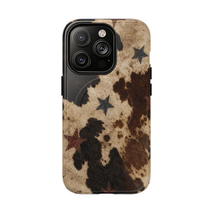 Stars And Cowhide Magnetic Case