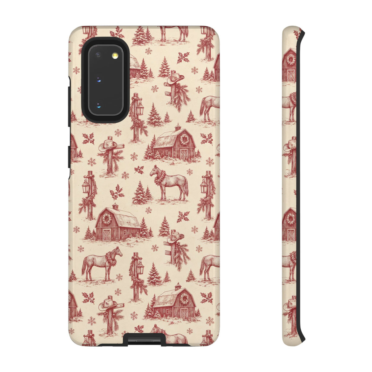 Christmas Toile Tough Case