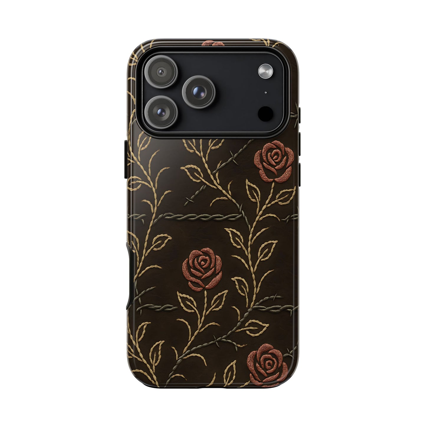 Barbed Wire Roses Tough Phone Case
