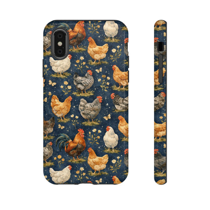 Indigo Chickens Tough Case