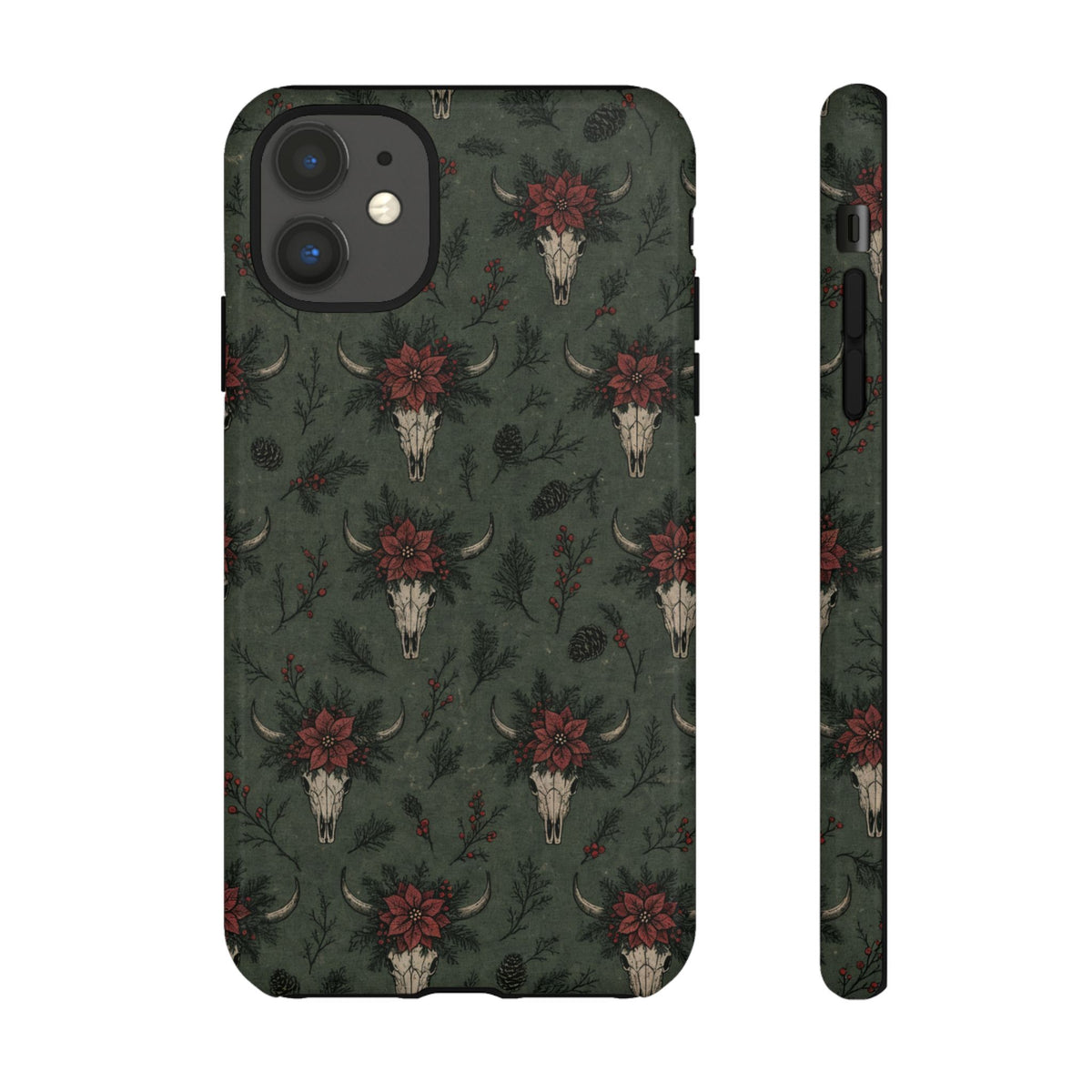 Inked Christmas Skull Tough Case