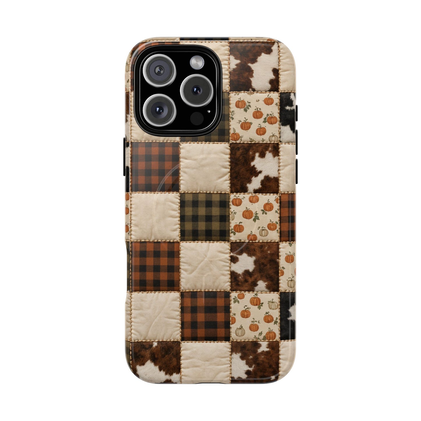 Cowhide Pumpkin Magnetic Case