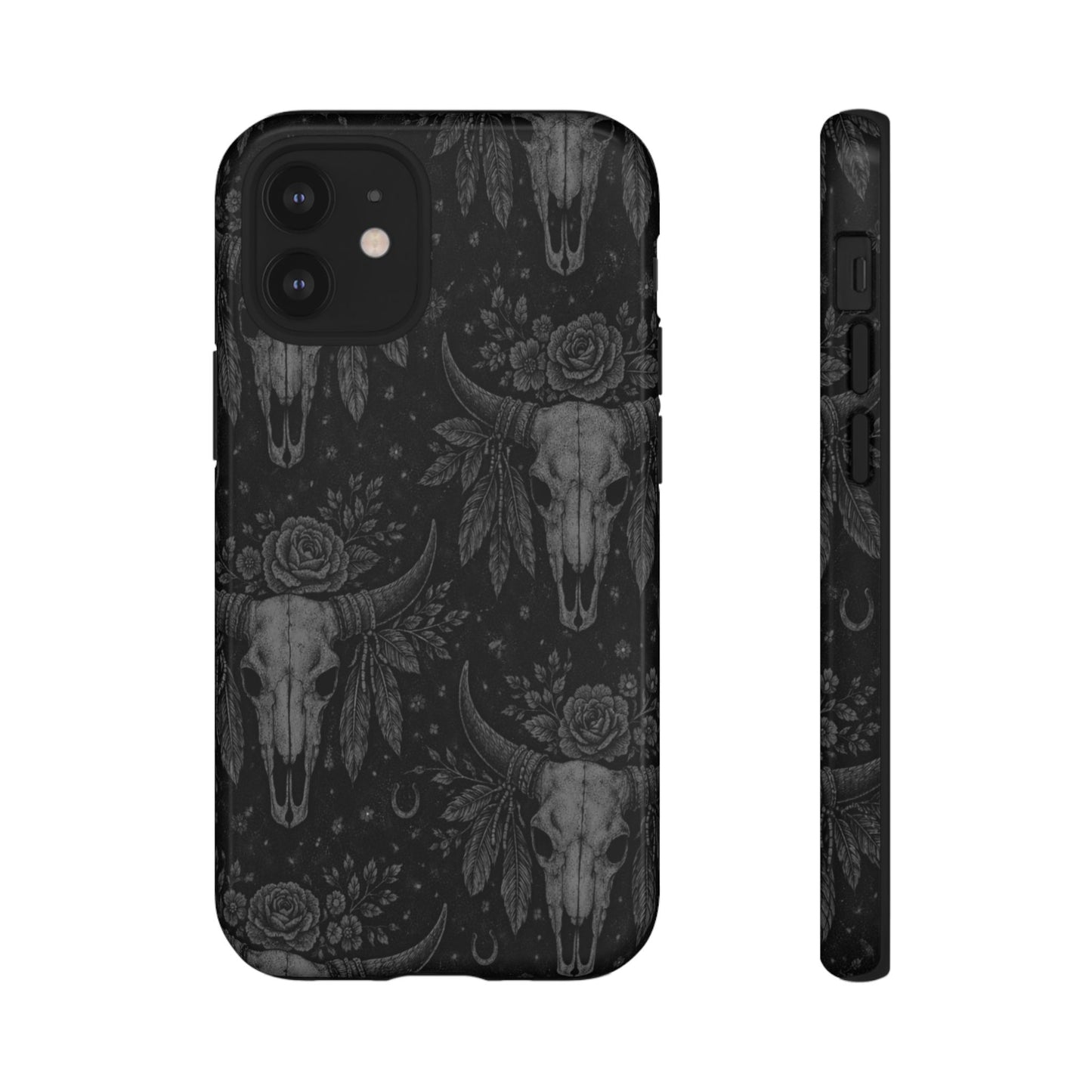 Western Noir Bull Skulls Tough Case