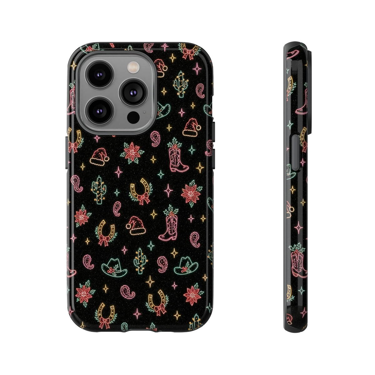 Neon Holiday Doodles Tough Case