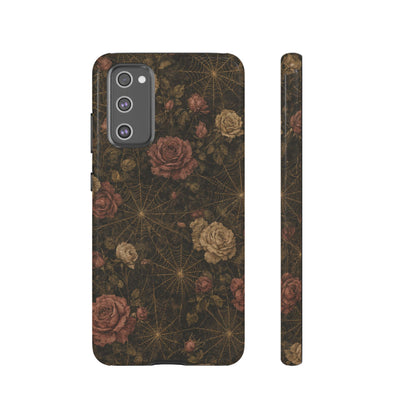 Spiderweb Rose Tough Case