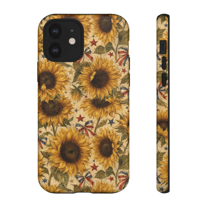 Patriotic Sunflowers Tough Case