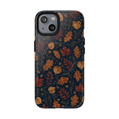 Navy Oak Leaf Magnetic Case