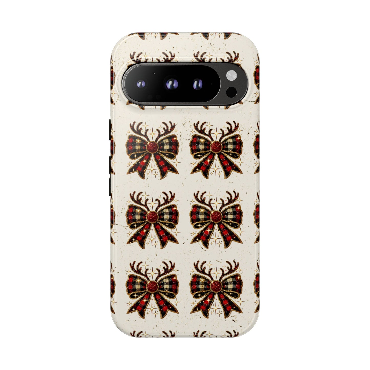 Christmas Antlers + Bows Tough Case