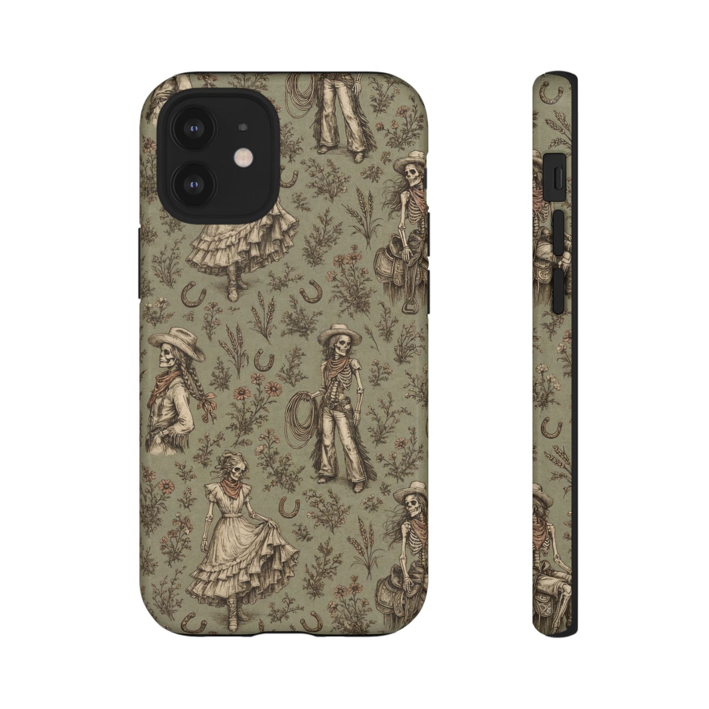 Skeleton Cowgirl Toile Tough Case