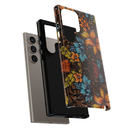 Floral Wood-Print Phone Case