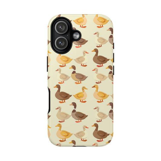 Yellow Brown Ducks Tough Phone Case
