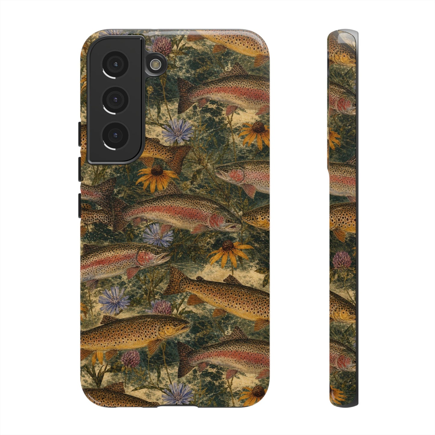 Floral Trout Tough Case