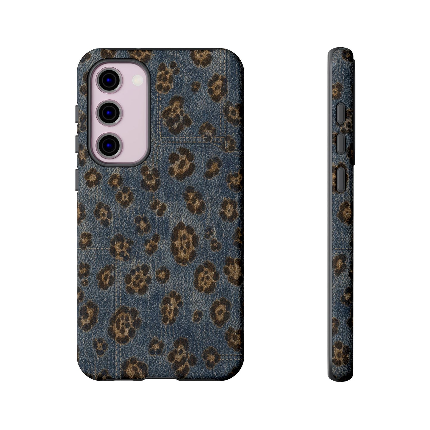 Denim Leopard Tough Case