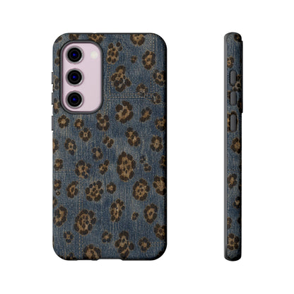 Denim Leopard Tough Case