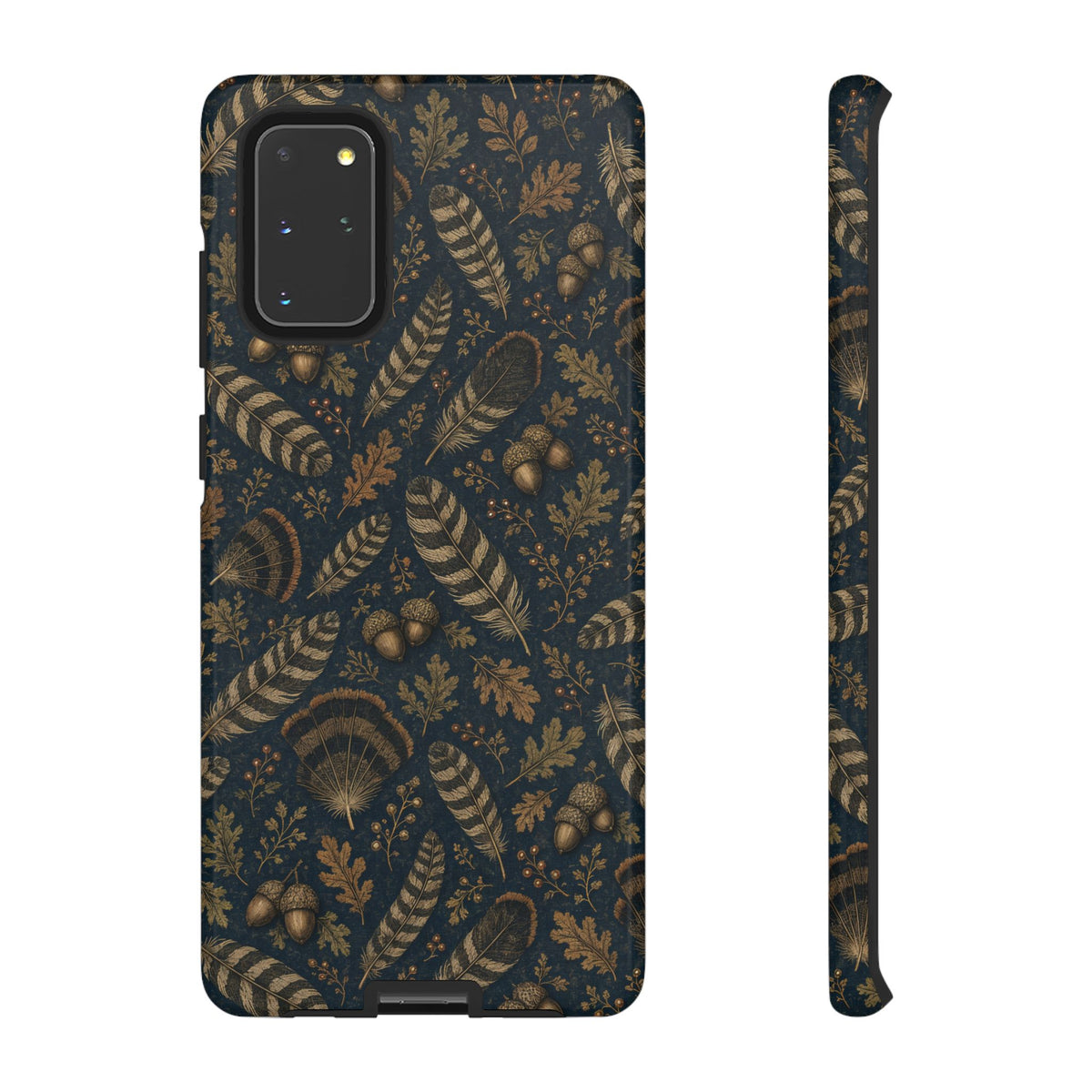 Navy Feathers Tough Case