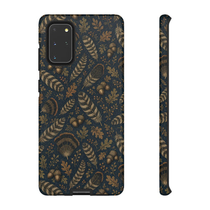 Navy Feathers Tough Case