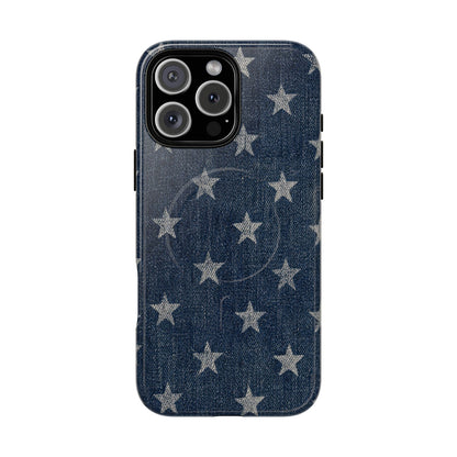Denim And Stars Magnetic Case