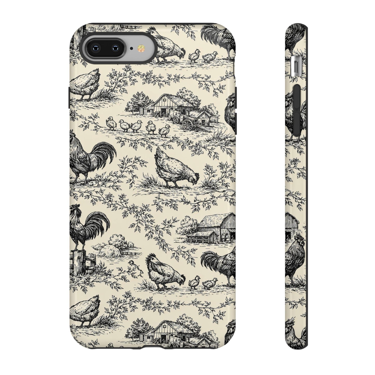 Toile Chickens Tough Case