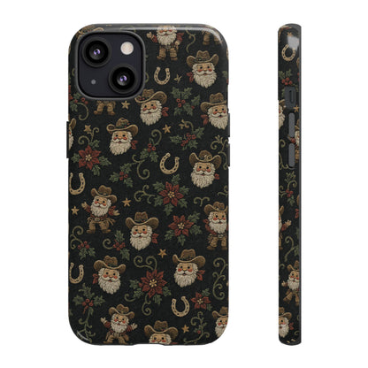 Stitched Cowboy Santa Tough Case