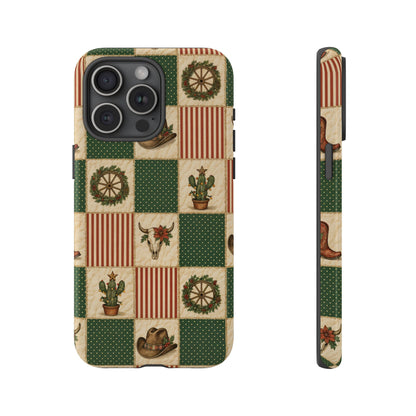 Western Christmas Sampler Tough Case