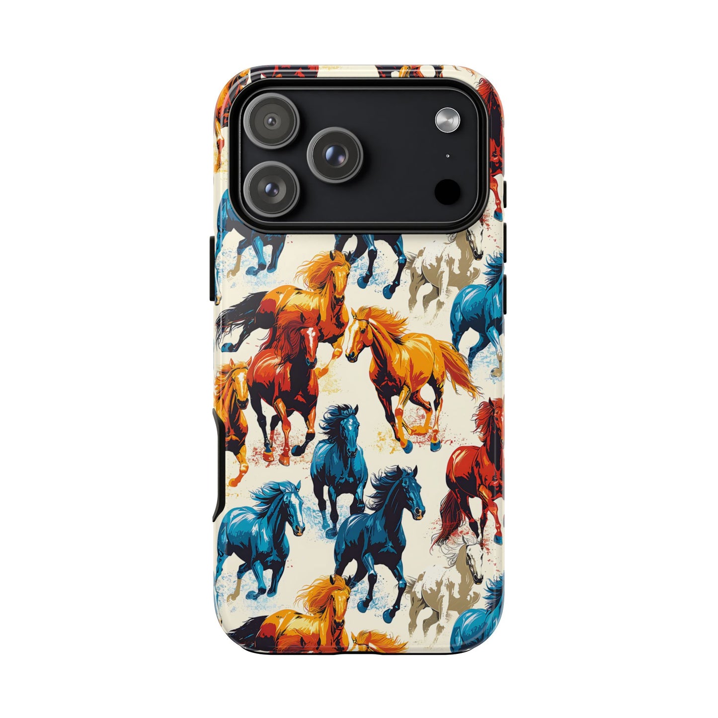Colorful Horses Tough Phone Case