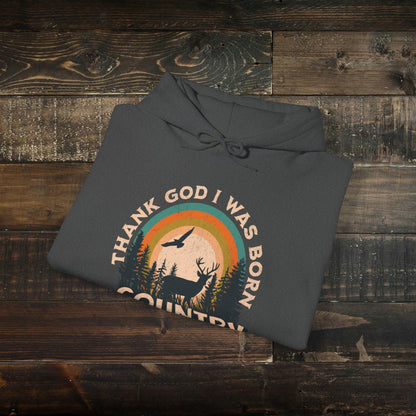 Thank God I Was Born Country Hoodie