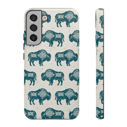 Teal Aztec Buffalo Tough Case