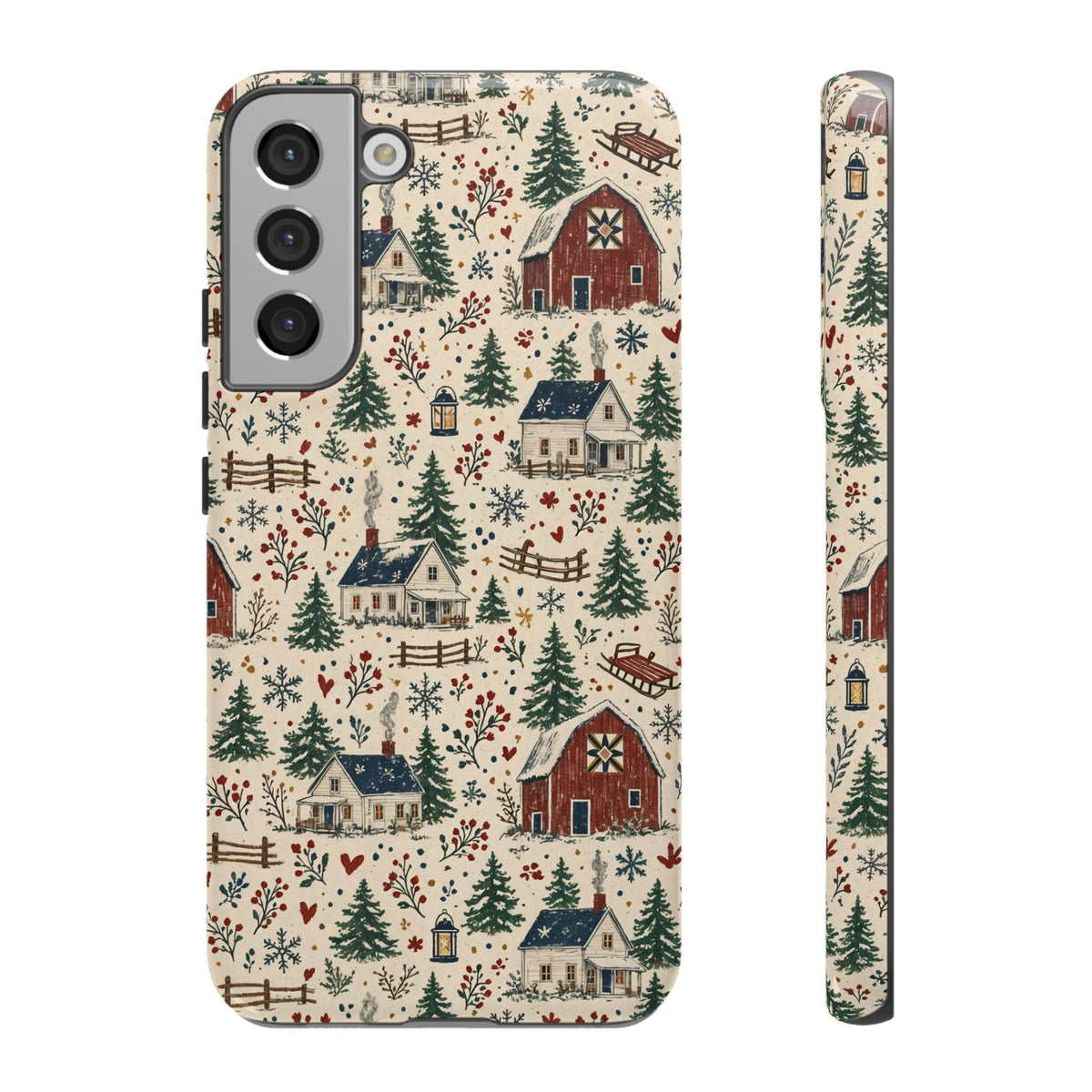 Snowy Farmstead Tough Case