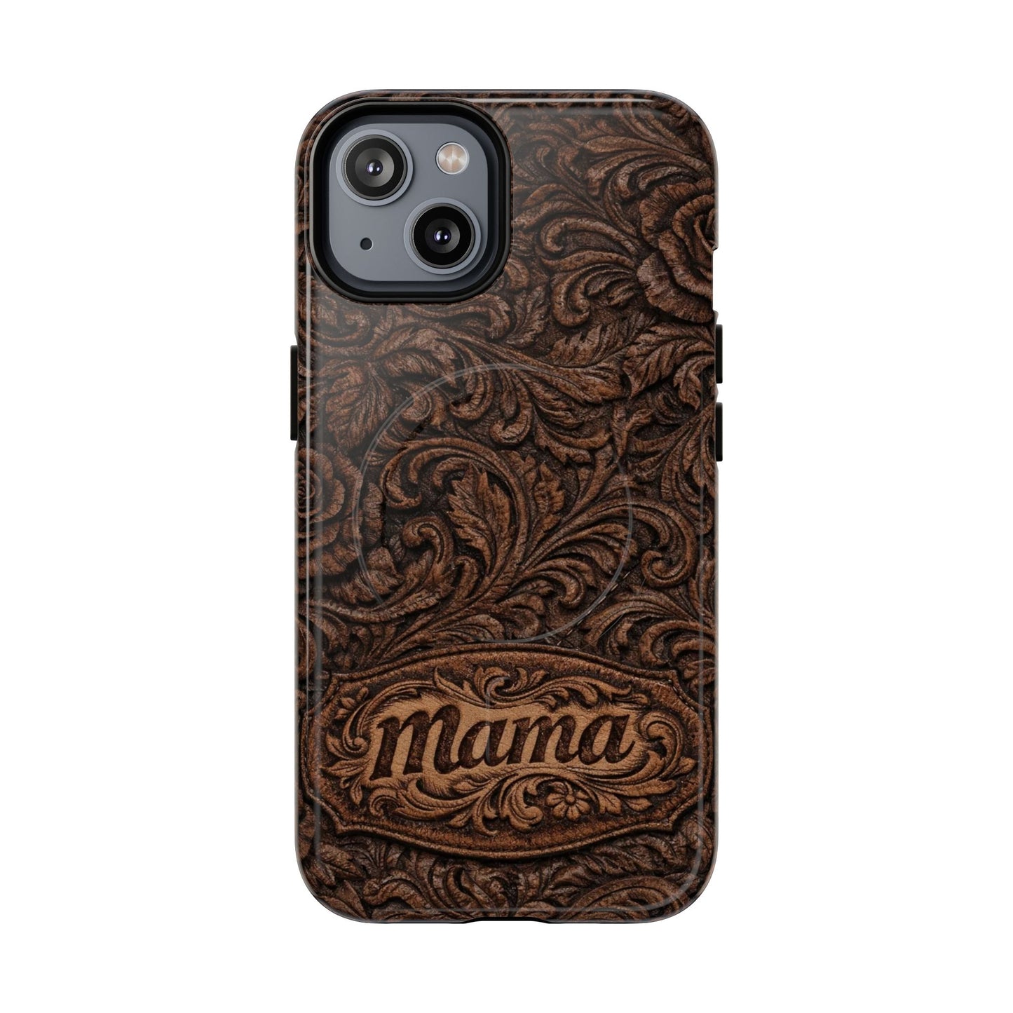 Carved Floral Mama Magnetic Case