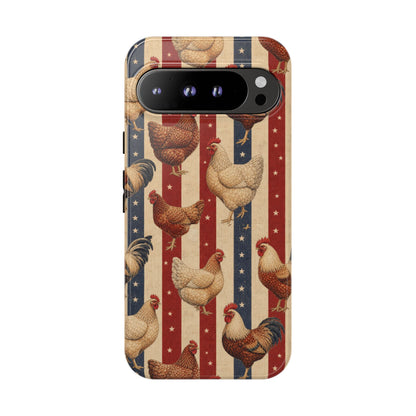 Chickens and Stripes Tough Case