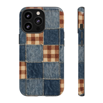 Denim Patchwork Tough Case