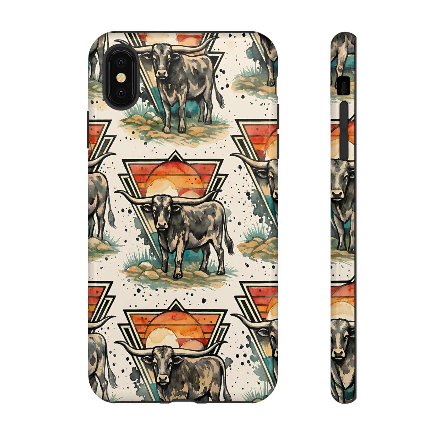 Retro Longhorn Tough Case