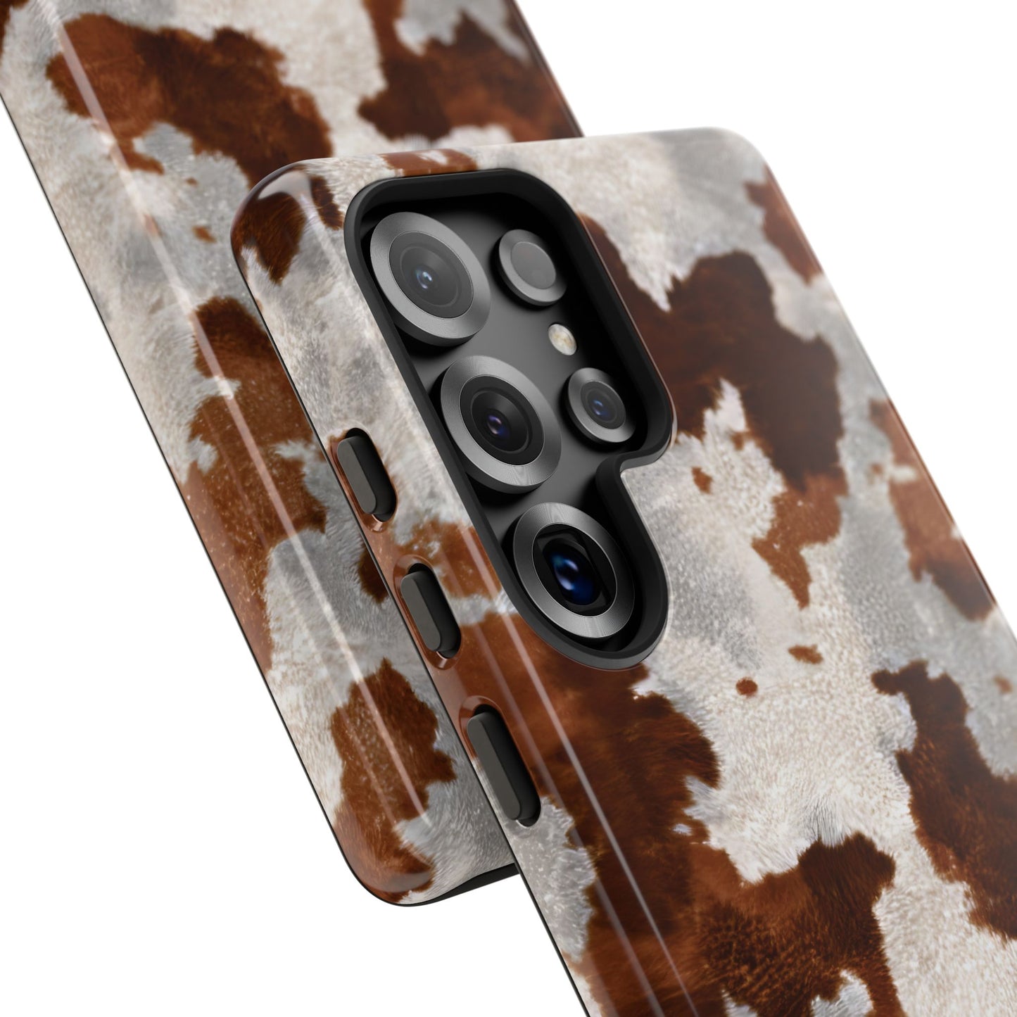Brown Cowhide Phone Case