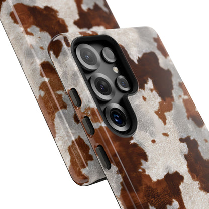 Brown Cowhide Phone Case