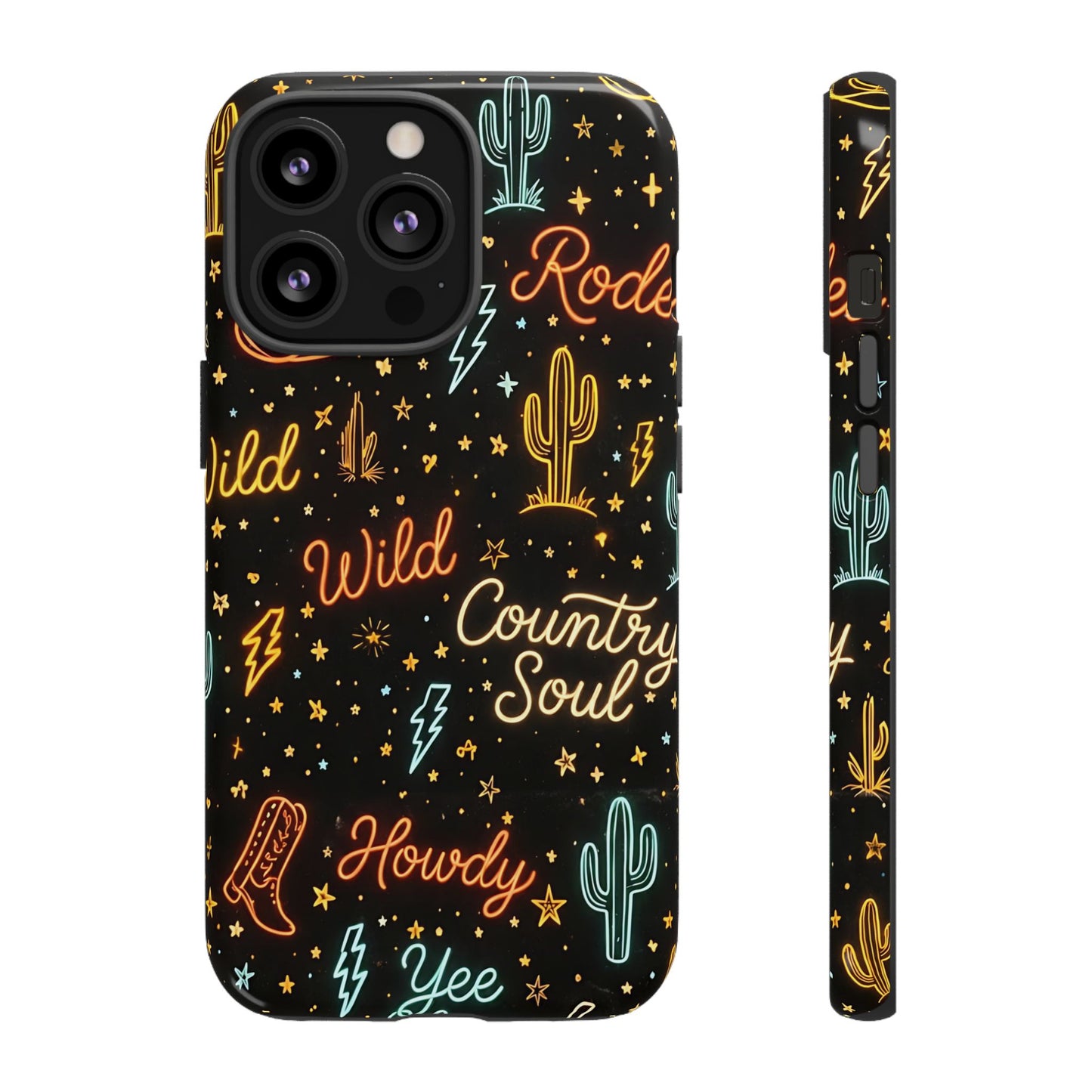 Neon Western Script Tough Case