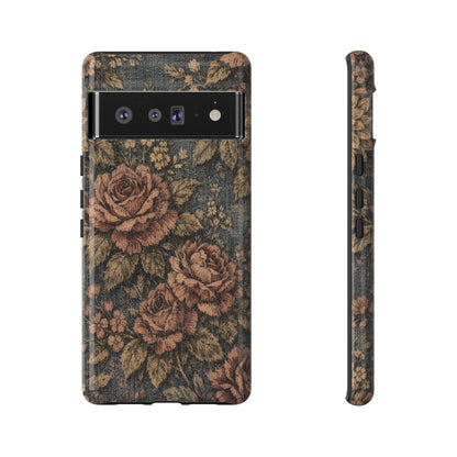 Denim Blooms Tough Case