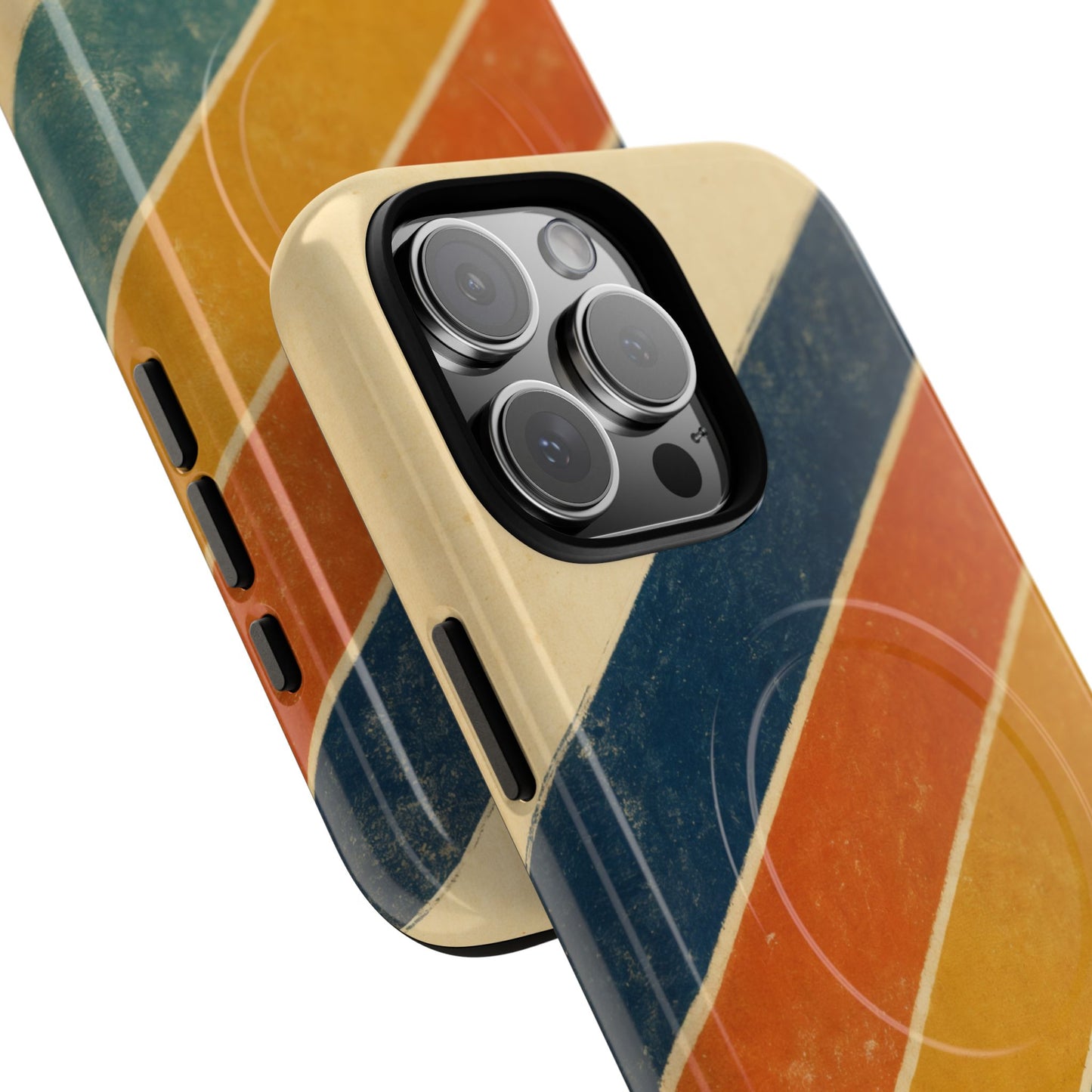 Retro Sunset Stripes Magnetic Case