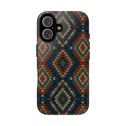 Navy Aztec Tough Case