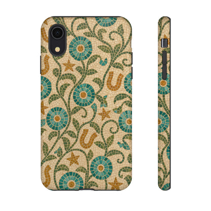 Turquoise Horseshoe Mosaic Tough Case
