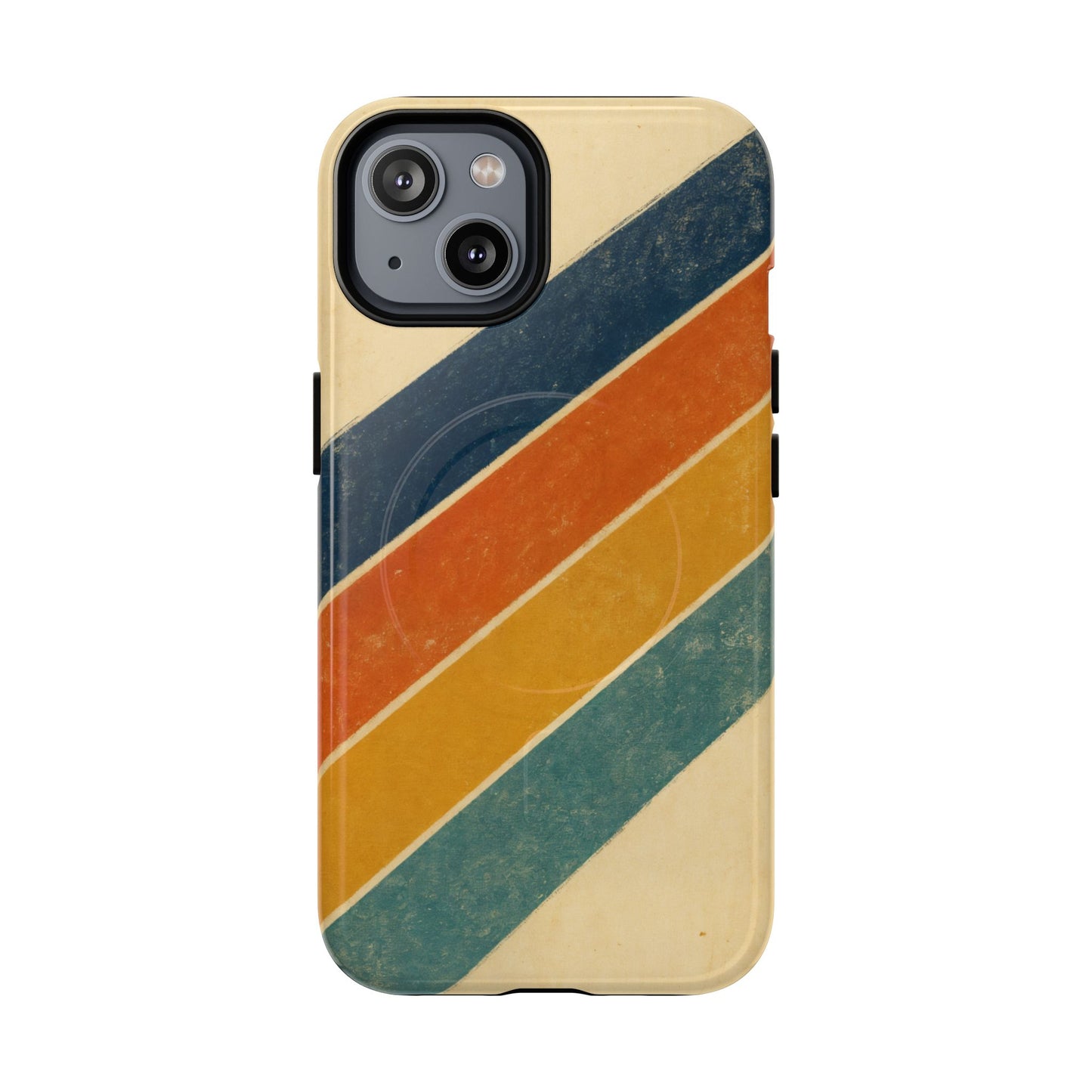Retro Sunset Stripes Magnetic Case