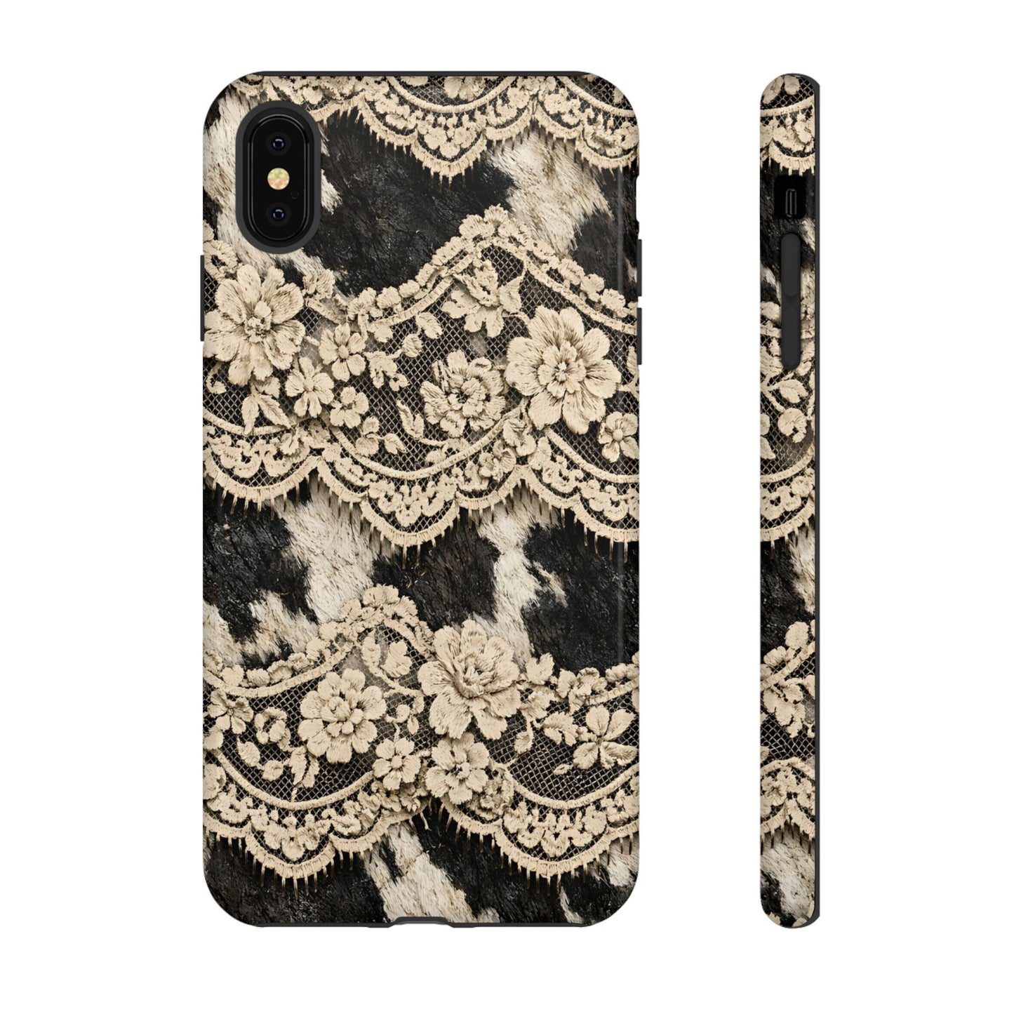 Cowhide Lace Tough Case