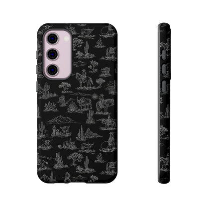 Midnight Toile Tough Case