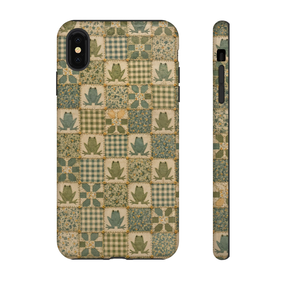 Frog Quilt Tough Case