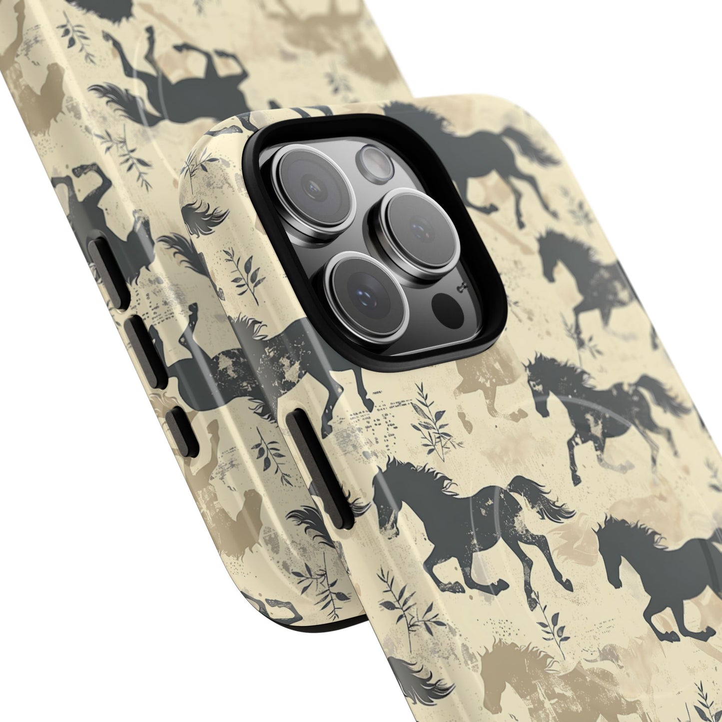 Taupe Horses Magnetic Case