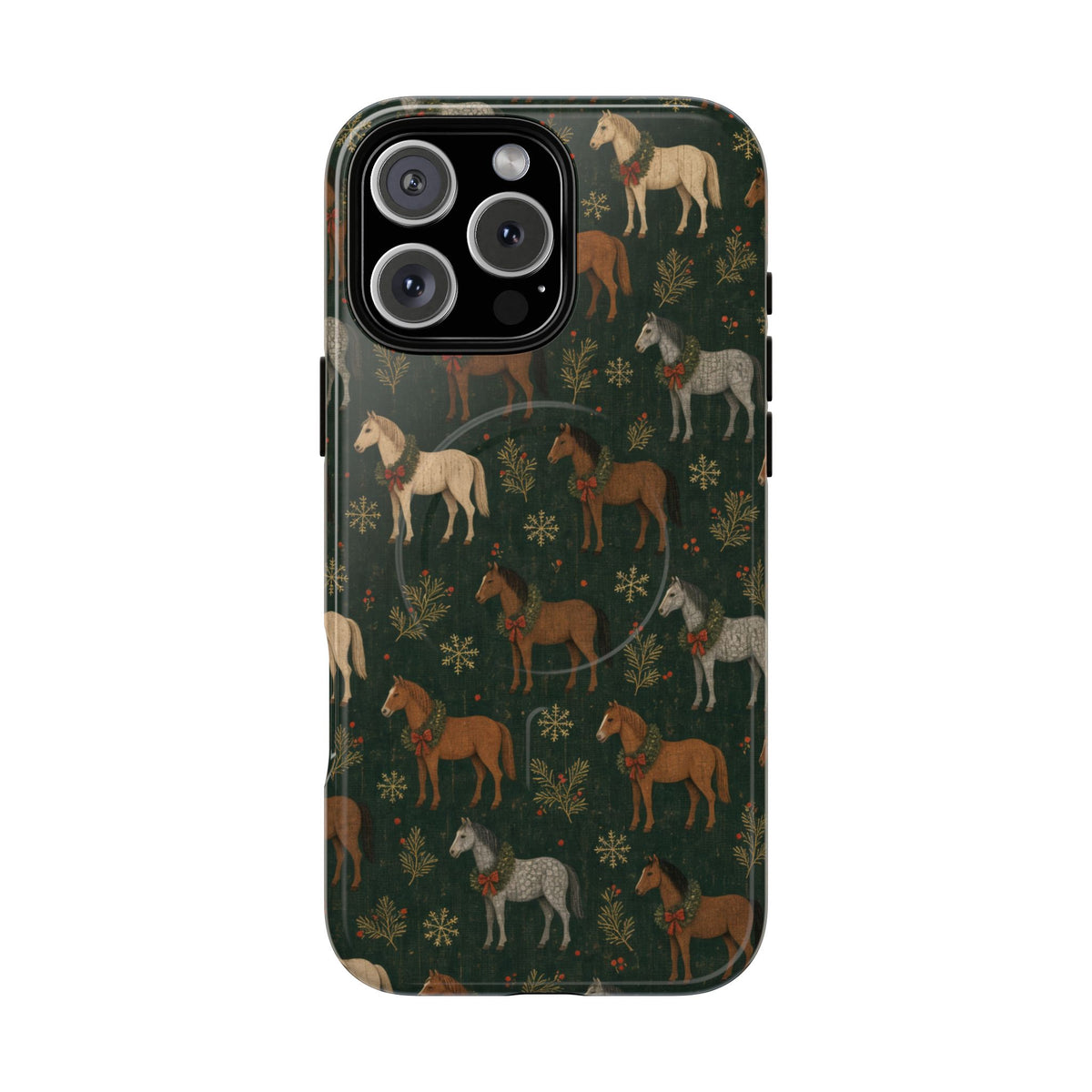Wreath Horses Magnetic Case