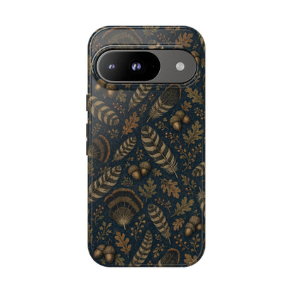 Navy Feathers Tough Case